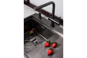 Смеситель Omoikiri Nagano PVD-GM 4179.8028 для кухонной мойки с фильтром - 2