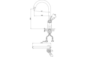 Смеситель для кухни D&K DA1032459 - 3