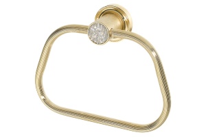 Полотенцедержатель Boheme Royal Cristal золото