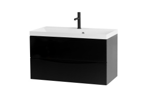 Тумба с раковиной BelBagno Marino 90 черный - 3