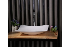 Раковина накладная CeramaLux N 60 см белый (78123А) - 3