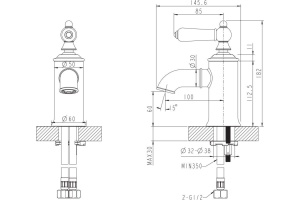 Смеситель Bravat Art F175109C для раковины - 2