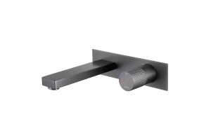 Смеситель для раковины Abber Rund сталь матовый