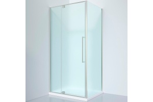 Душевой уголок Black&White Stellar Wind 100х100 хром стекло матовое