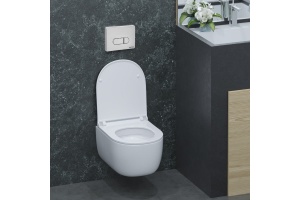 Система инсталляции для унитазов Berges Wasserhaus Novum с кнопкой смыва, хром глянец 040233 - 2