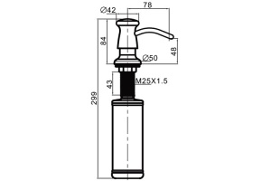 Дозатор жидкого мыла Gappo G403-1 - 2