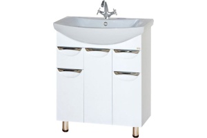 Тумба с раковиной Misty Лаванда 70 с ящиками - 3