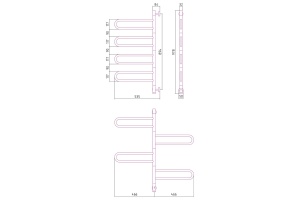 Полотенцесушитель электрический ЭПС СУНЕРЖА 