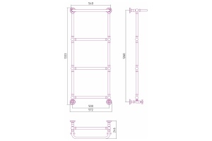 Полотенцесушитель водяной ДР 