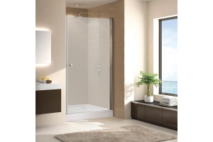 Душевая дверь в нишу Cezares ECO-O-B-1-90-P-Cr стекло punto