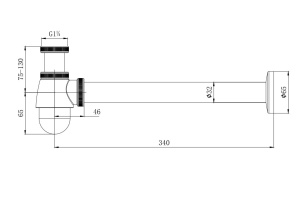 Сифон для биде AQUATEK AQ6018CR - 2
