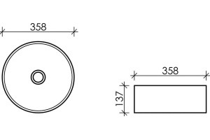 Рукомойник Ceramica Nova Element CN6032MW - 2