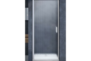 Душевая дверь Vincea Alpha 75 хром стекло рифленое