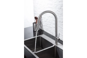 Смеситель для кухни Allen Brau Sprungfeder сталь матовый - 3