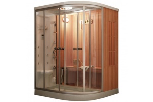 Душевая кабина Frank 150х150 правая с финской сауной