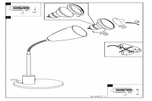 Настольная лампа офисная Eglo Fox 92872 - 2