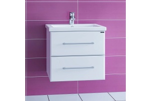 Тумба под раковину подвесная Санта Омега 60 белый - 2