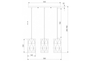 Подвесной светильник Eurosvet Reprise 50145/3 белый - 3