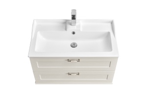 Тумба под раковину подвесная Aquaton Леон 80 белый