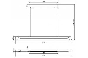 Подвесной светильник Maytoni Motion MOD276PL-L40B3K - 3