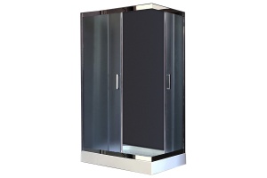 Душевой уголок Royal Bath HP 120х80 L профиль хром стекло матовое