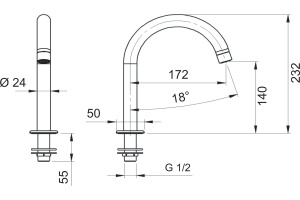 Смеситель для раковины Remer Class Line L57 - 2