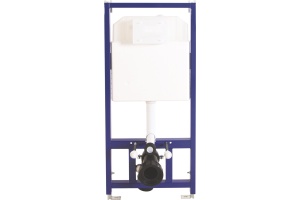 Система инсталляции для унитазов Berges Wasserhaus Novum с кнопкой смыва, черная матовая - 3