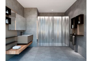 Душевая дверь в нишу Vincea Garda VDS-1G2170CH 170 см, профиль хром, стекло шиншилла - 2