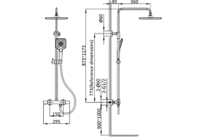 Душевая стойка Vincea Next хром - 3