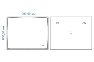 Зеркало с подсветкой и подогревом 