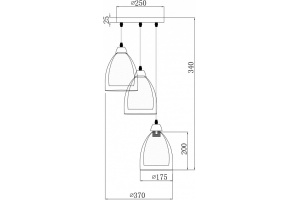 Подвесной светильник Freya Astery FR5375PL-03CH1 - 2