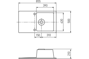 Мойка кухонная AQUATON Верона песочная - 3