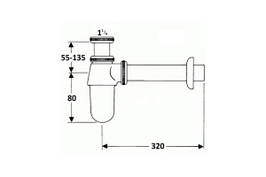 Сифон под раковину 930-br930-br - 2