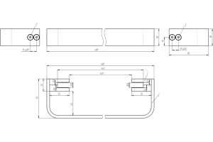 Рейлинг для полотенцесушителя Allen Brau Infinity алюминий матовый - 3