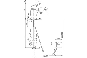 Смеситель для биде Rav Slezak Labe хром - 2