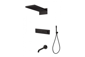 Душевой комплект Boheme Fusion черный (130-2-B)