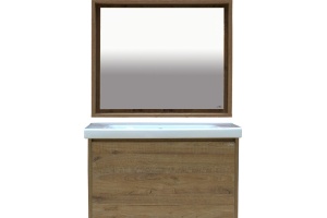 Мебель для ванной Misty Даллас 100 подвесная, светлое дерево
