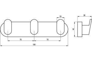 Крючок тройной Rav Slezak Yukon черный матовый - 2