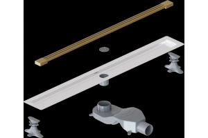 Душевой лоток Armadi Art Infinity 80 золото матовый - 3