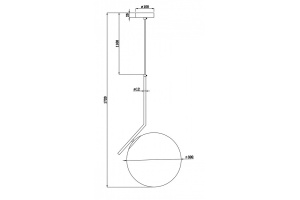 Подвесной светильник Freya Sara FR5130PL-01BS - 3
