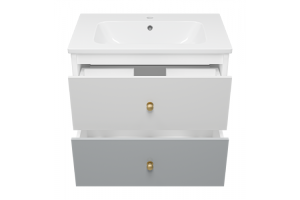 Тумба под раковину Brevita Анастейша 80х57 серый (Ана-06080-01-012Я) - 3