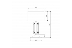 Настольная лампа декоративная Eurosvet Adagio 01045/1 сатин-никель - 2