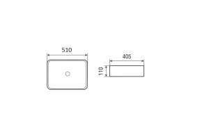 Раковина накладная Weltwasser WW ELBACH 2178 51 белый (10000003842) - 2