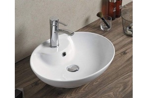 Раковина накладная CeramaLux N 50.5 см белый (78197) - 2