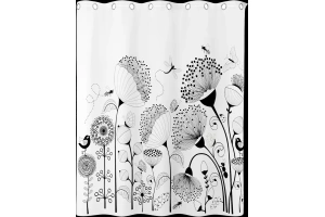 Штора для ванной Wasserkraft Ammer 200х200 рисунок белый - 3