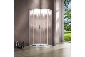 Душевой уголок Vincea Garda VSQ-1G900CH 90x90, профиль хром, стекло шиншилла