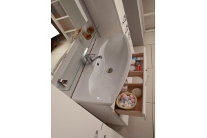 Раковина мебельная Aquaton Смайл 80 белый - 3