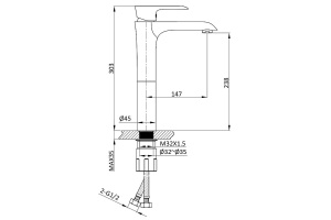 Смеситель для раковины Vincea Esse хром - 2