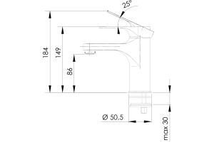 Смеситель для раковины Remer Class Line L12 - 2