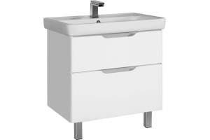 Тумба с раковиной Dreja.Eco Q Plus 80 белая - 3